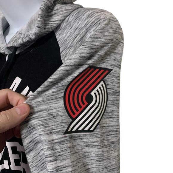 New Era Portland Trail Blazers Full Zip Hoodie Womens Size M - Picture 3 of 8